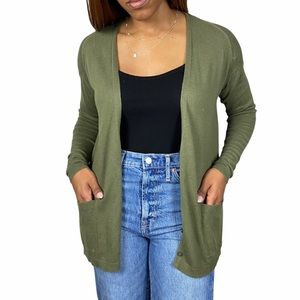 The Limited Green Cardigan Small